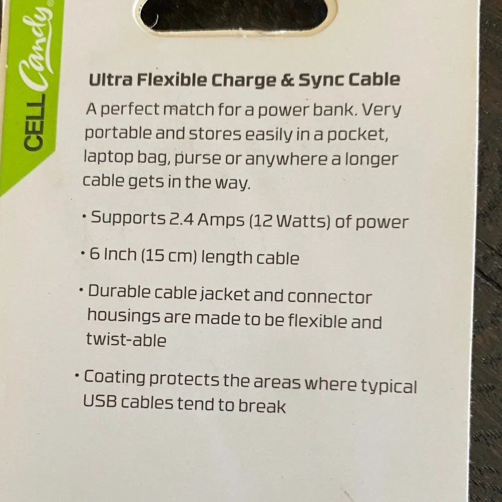 Blue Ultra Flexible Charge & Sync Cable